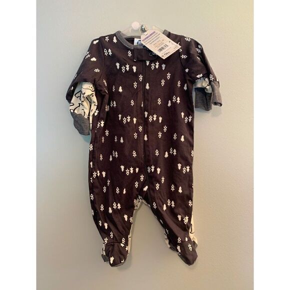 Set of 2 Winter Footie Pajamas - Picture 1 of 2